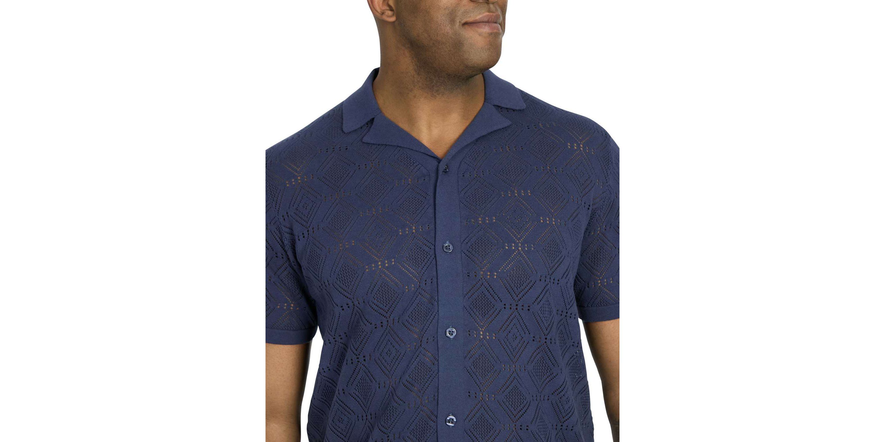 Big & Tall Alfred Relaxed Fit Knit Shirt