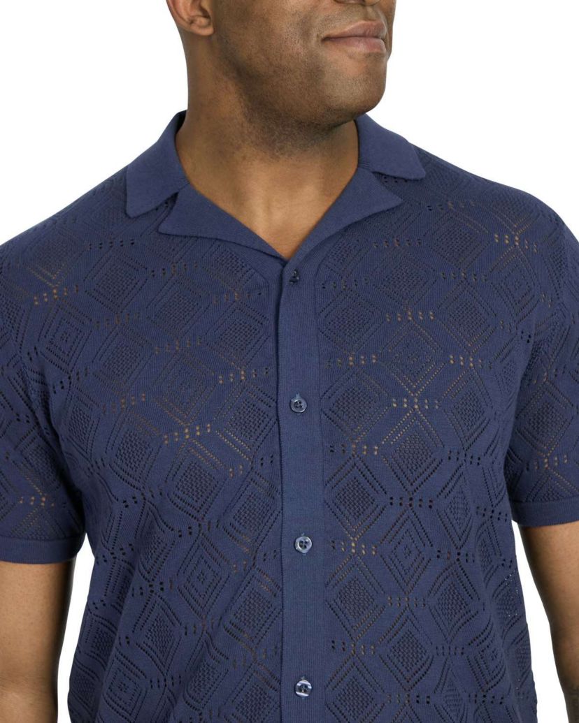 Big & Tall Alfred Relaxed Fit Knit Shirt