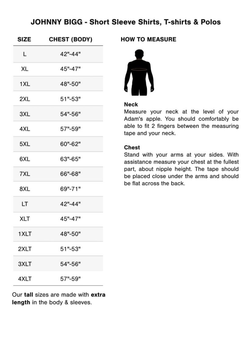 Big & Tall Johnny Bigg Byron Crew Neck Tee