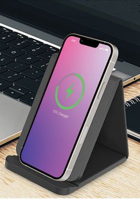 Folding Leather Wireless Charging Stand