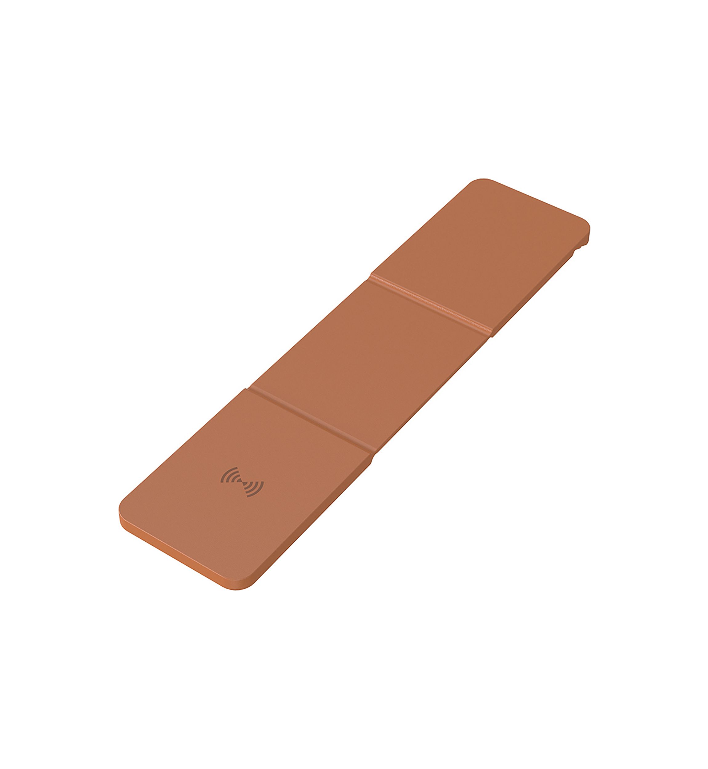 Tan Folding Leather Wireless Charging Stand