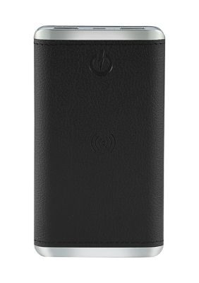 Leather Wireless Charging Power Bank