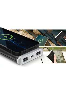 Leather Wireless Charging Power Bank