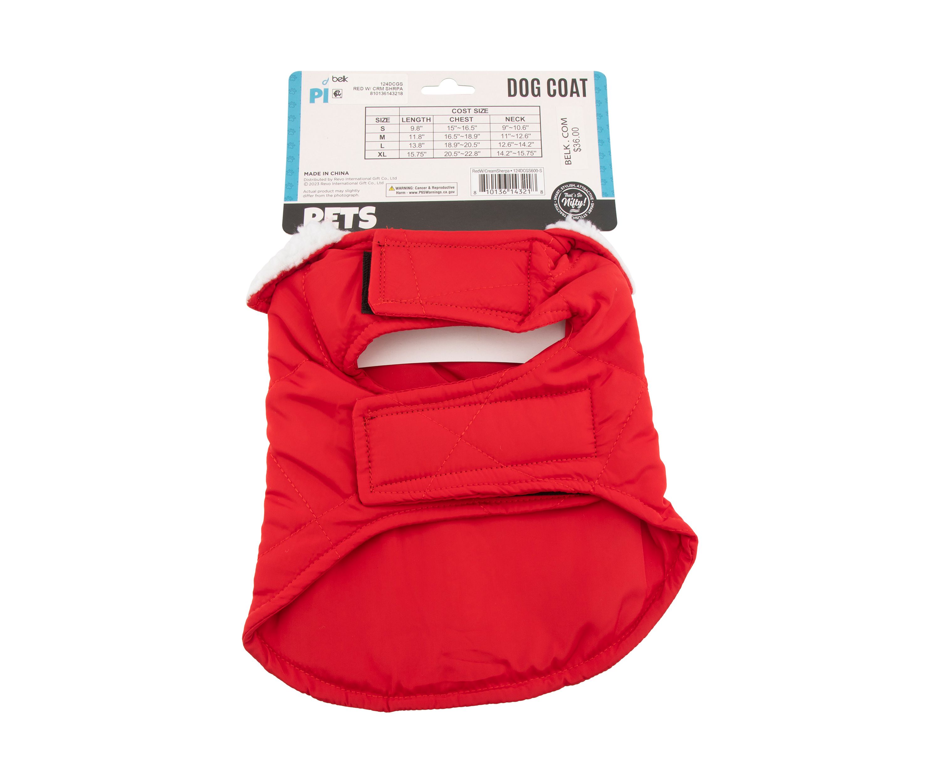 Color Block Dog Coat