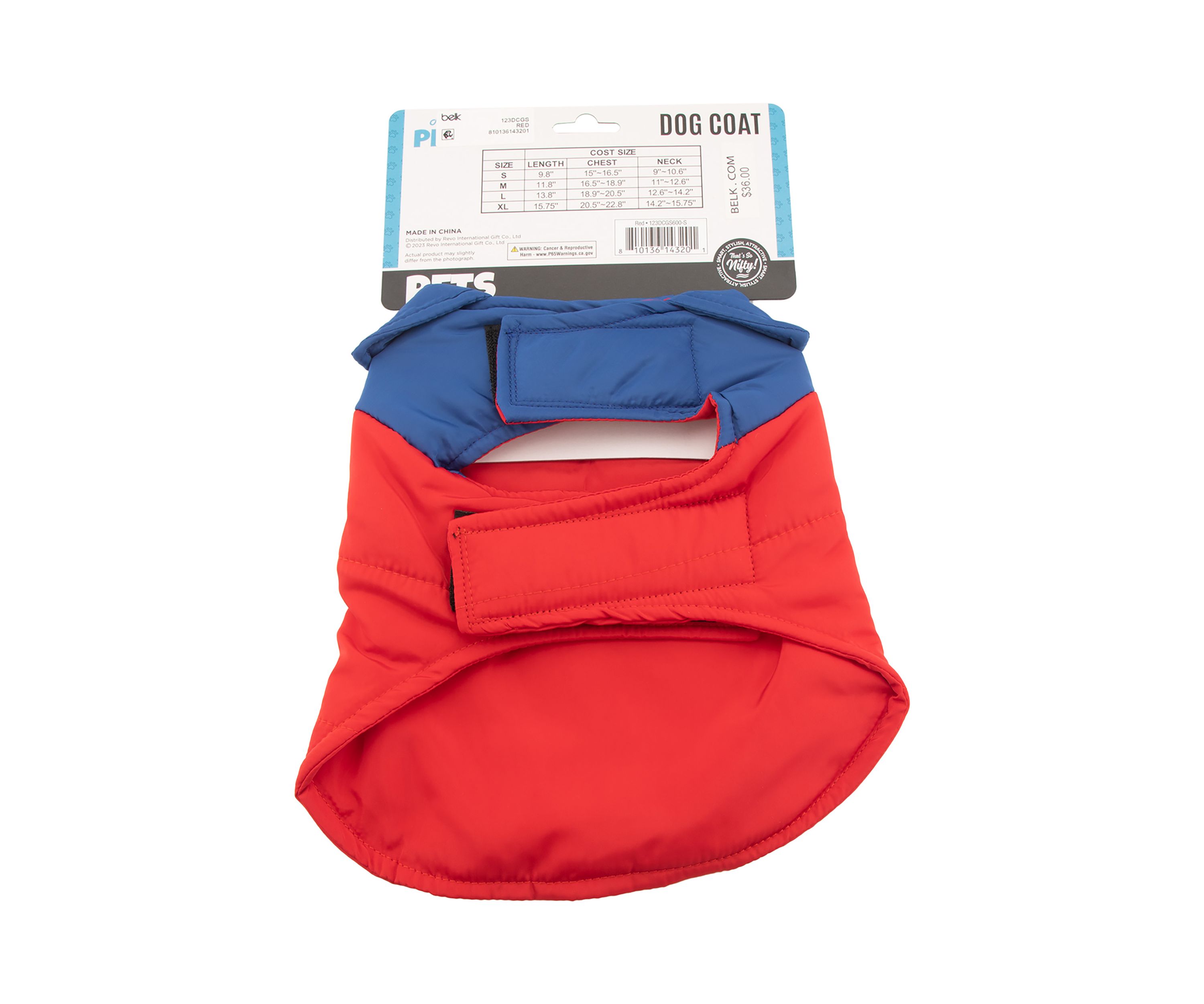 Color Block Dog Coat