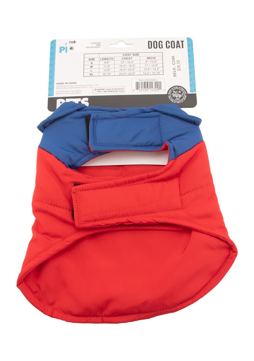 Color Block Dog Coat
