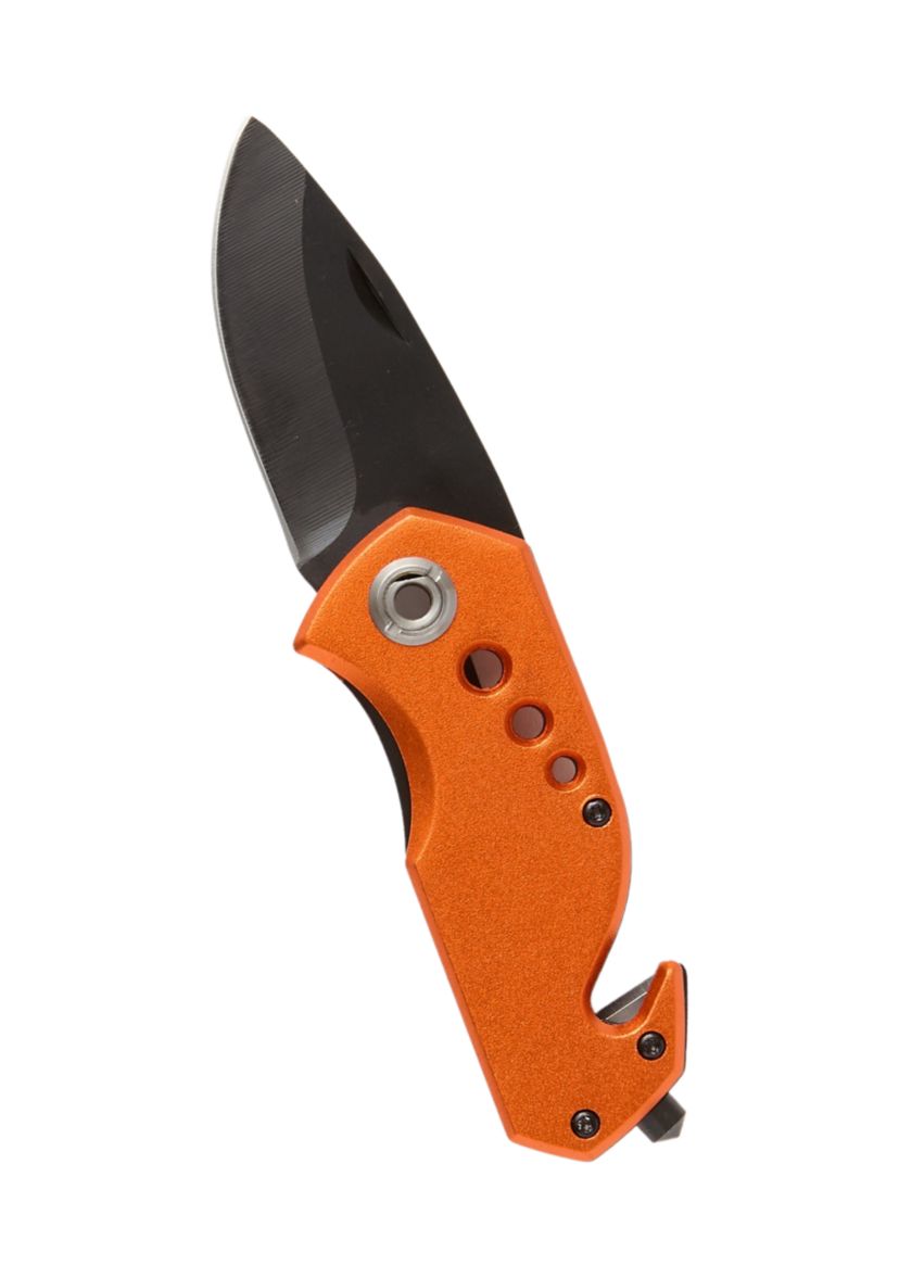 PEGGY HUYNH KINH オレンジ蛇模様レザーファイル Dirty Dog Garage Auto Emergency Knife | Belk