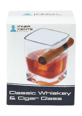 Finer Cents Men's Classic Whiskey and Cigar Glass