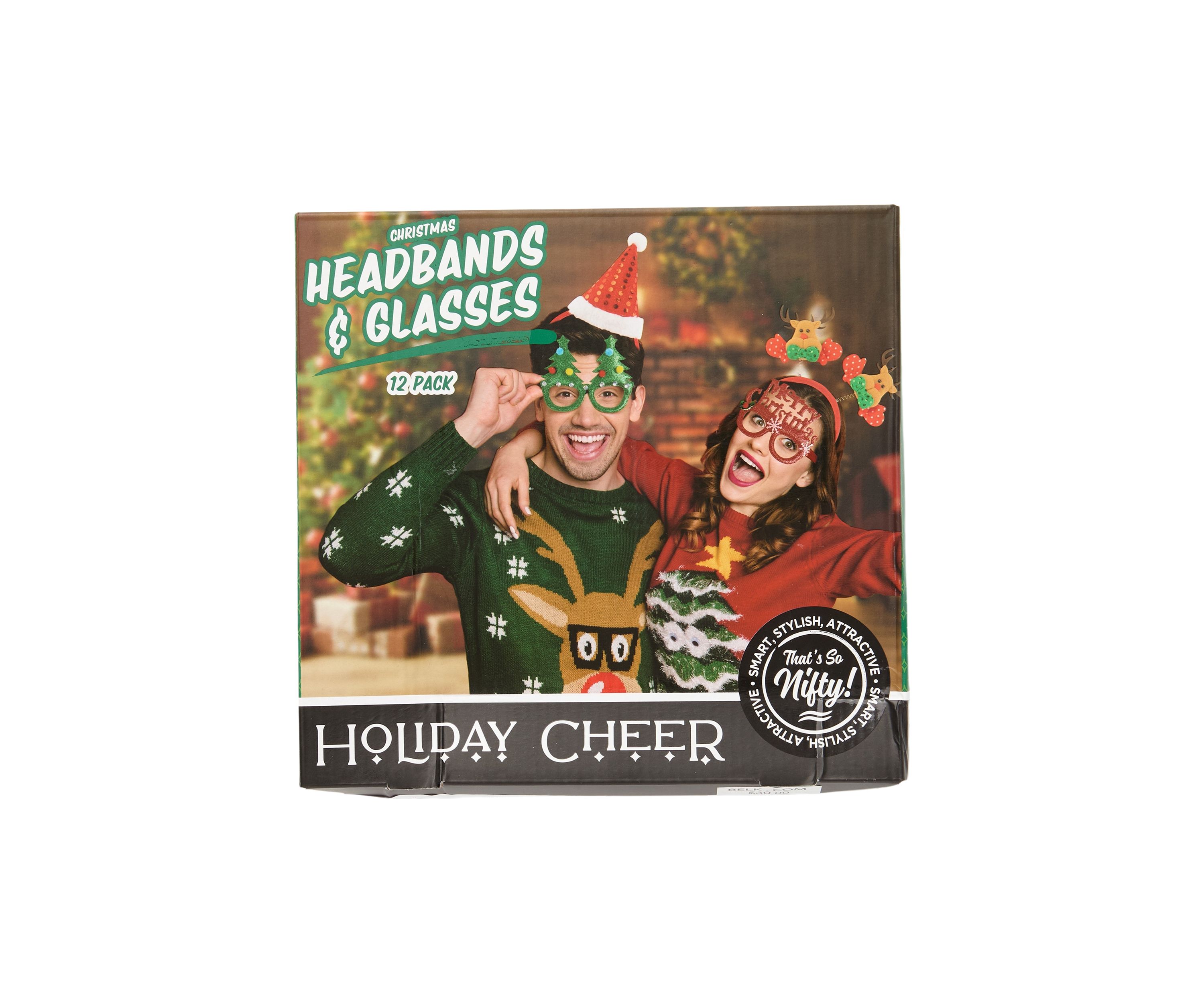 12 Piece Christmas Headbands and Glasses