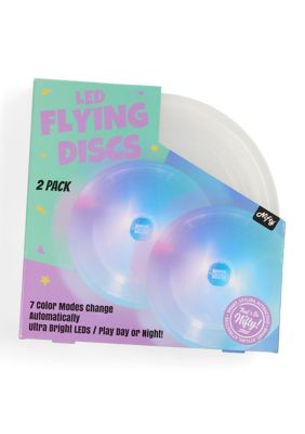 Nifty Men's 2-Pack LED Flying Discs - Multicolor