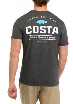 Costa Del Mar Men's Short Sleeve Topwater Graphic T-Shirt, Medium
