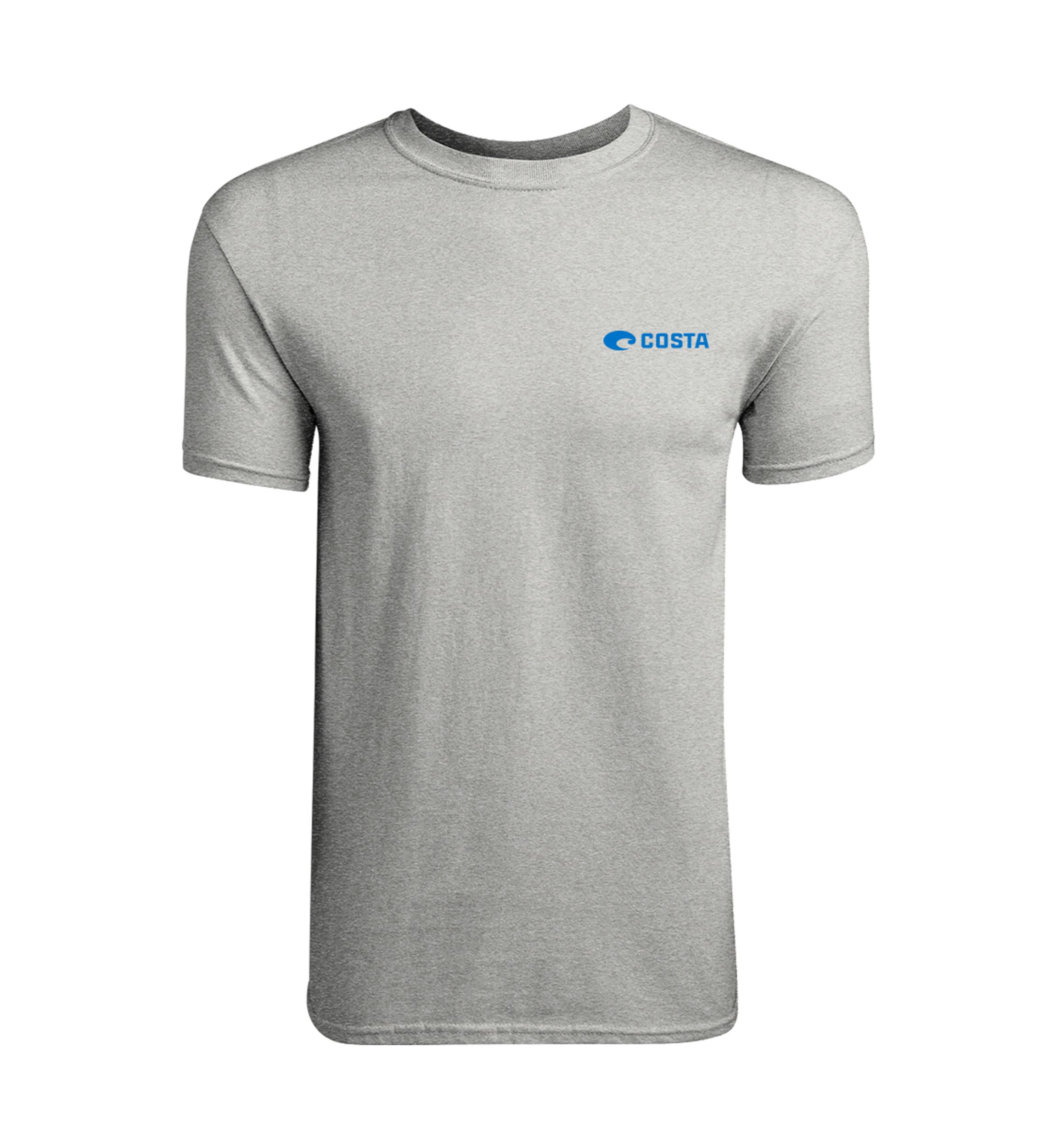 Mens Short Sleeve Emblem Marlin Graphic T-Shirt
