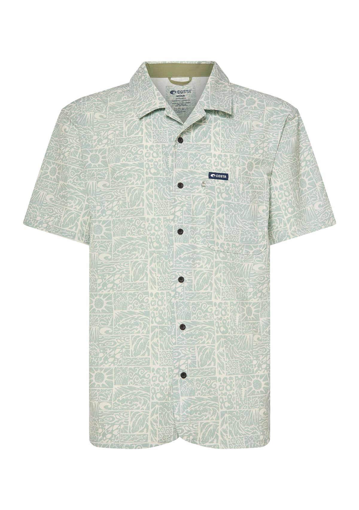 Mens Camp Tech Woven Printed Shirt