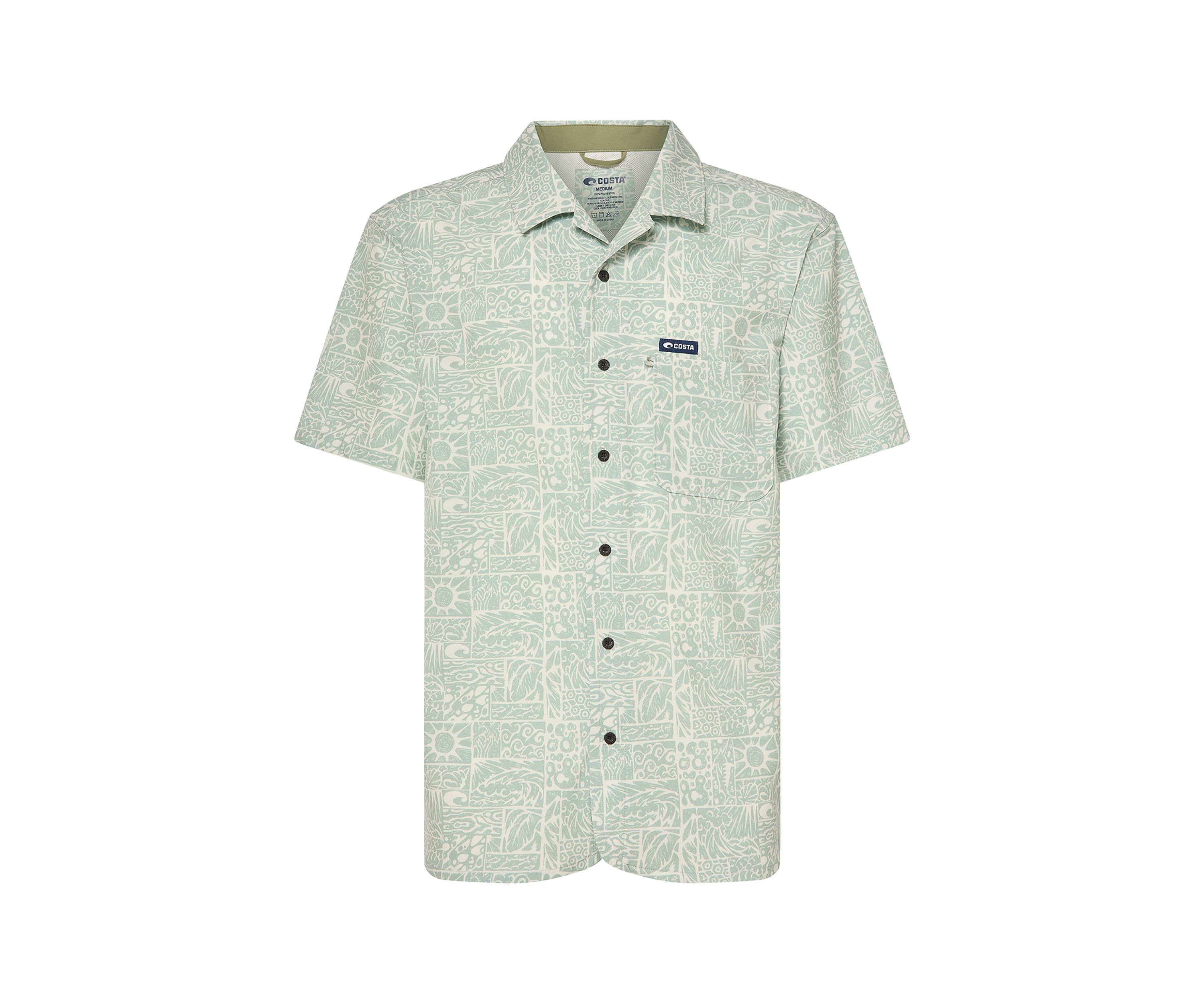 Mens Camp Tech Woven Printed Shirt