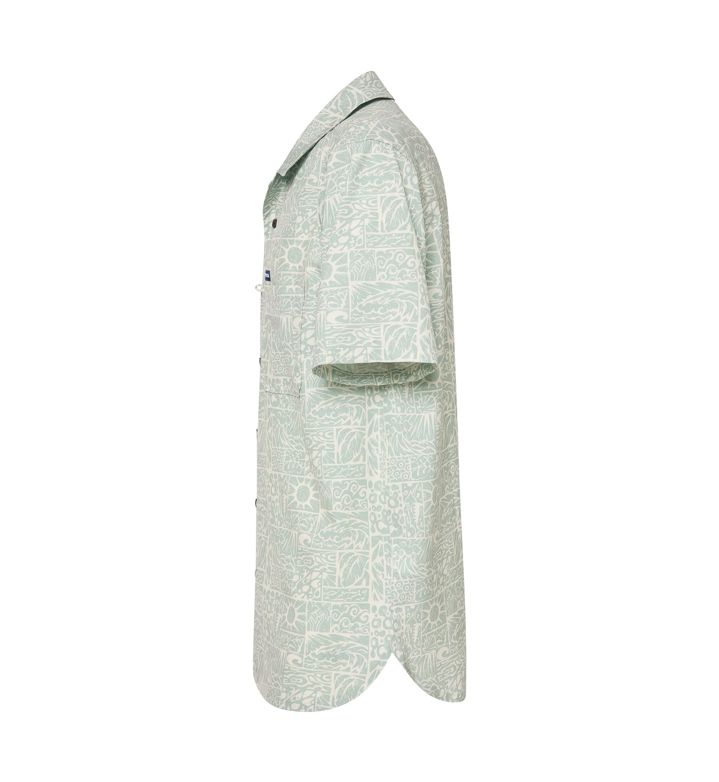 Mens Camp Tech Woven Printed Shirt