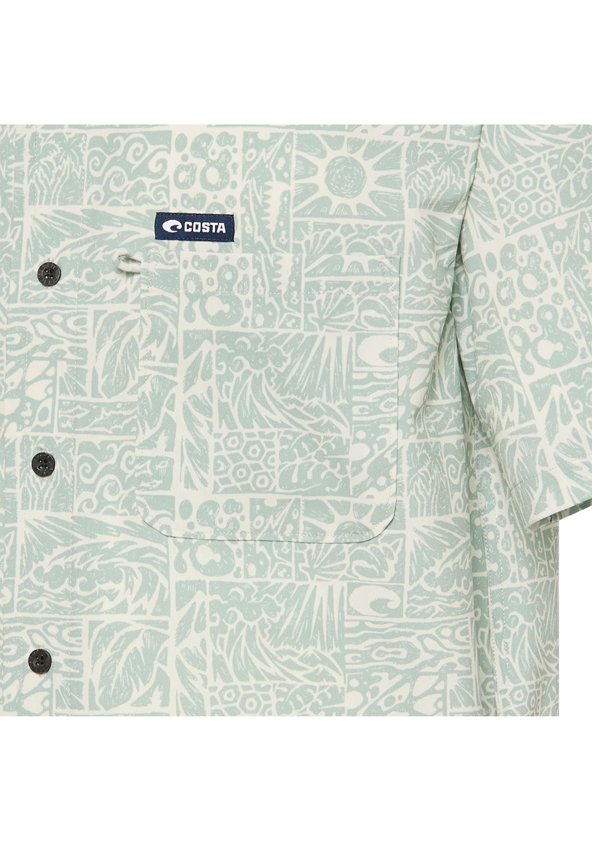 Mens Camp Tech Woven Printed Shirt