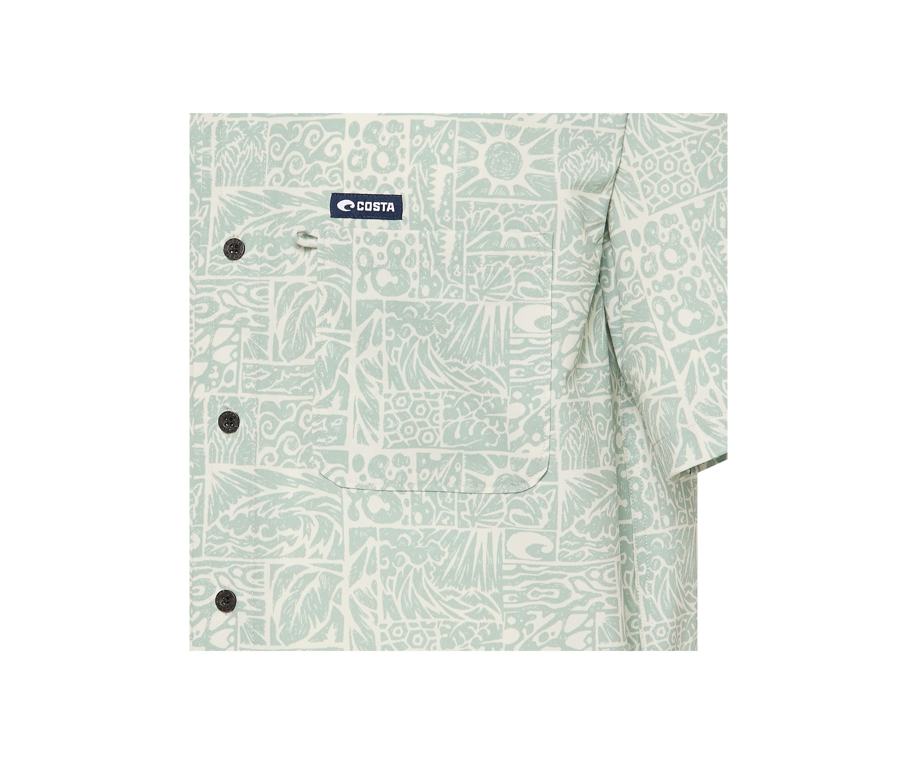 Mens Camp Tech Woven Printed Shirt