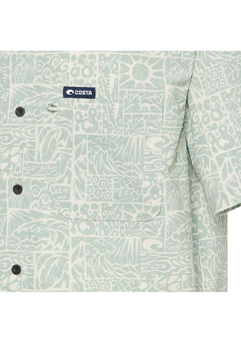 Mens Camp Tech Woven Printed Shirt