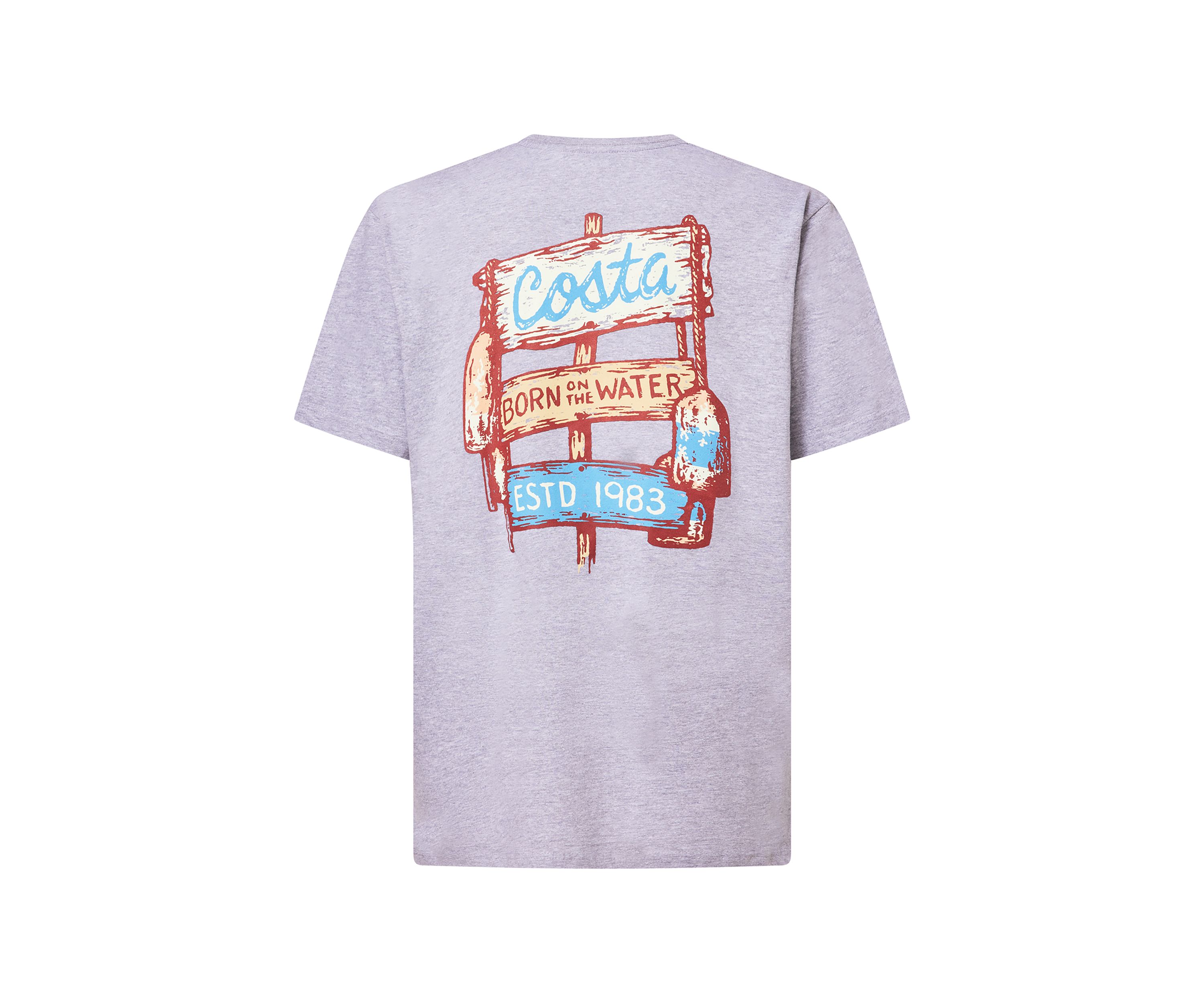 Mens Costa Harbor Board Short Sleeve Graphic T-Shirt