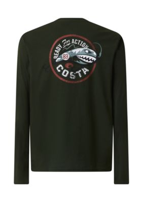 Costa Del Mar Men's Long Sleeve Ready for Action Graphic T-Shirt