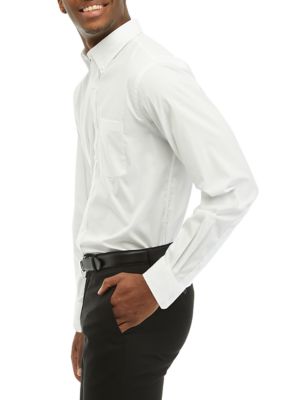 Button Down Pinpoint Dress Shirt