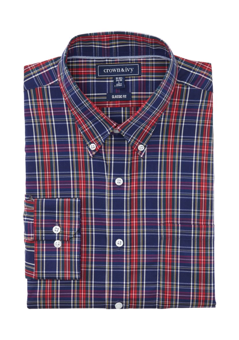  Plaid Dress Shirt 