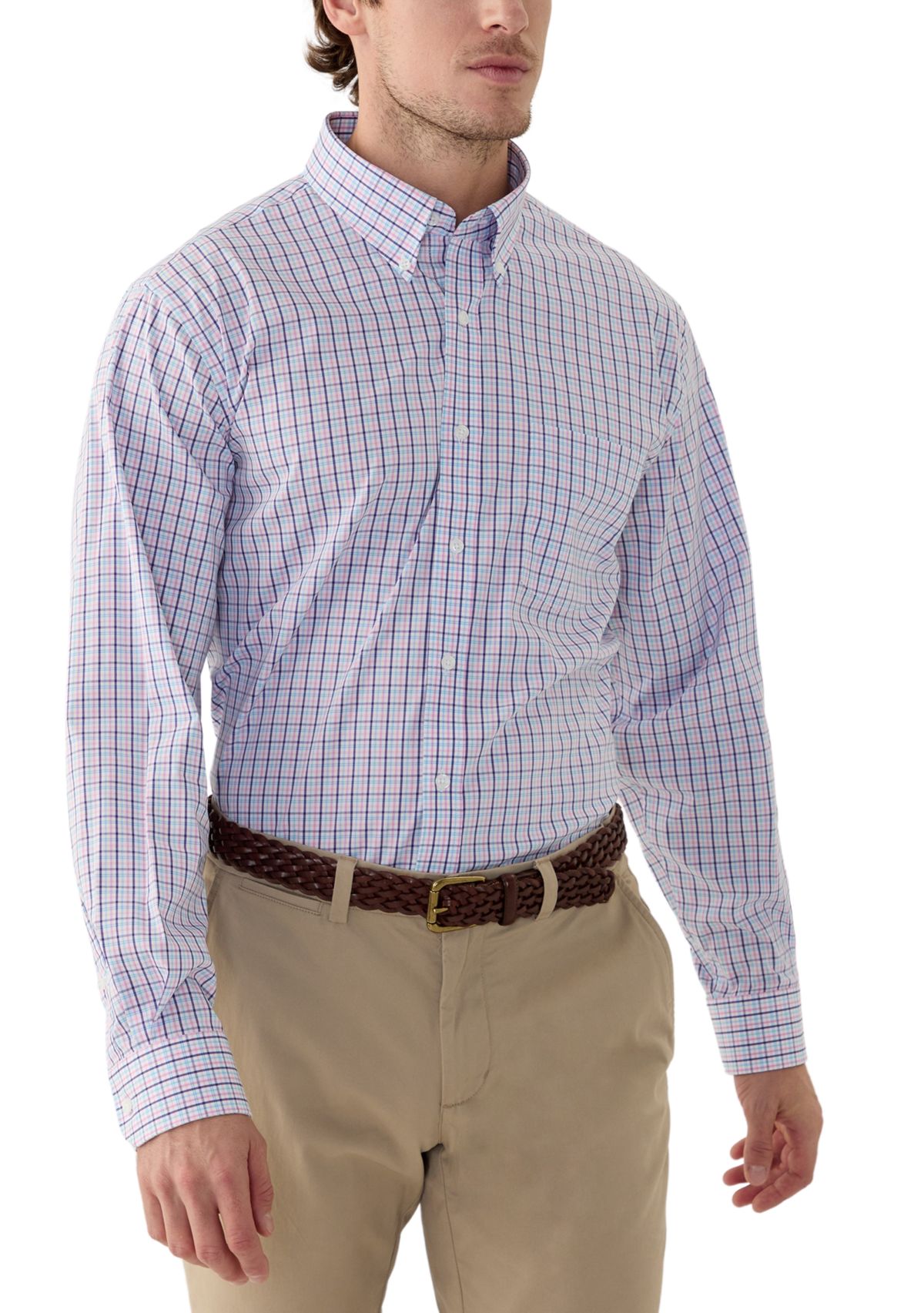 Multi Plaid Button Down Shirt