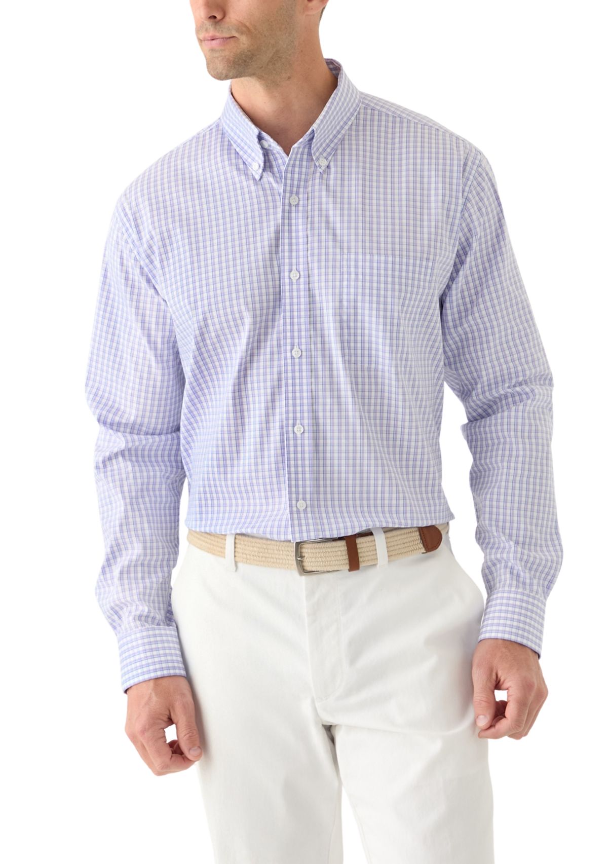 Check Printed Button Down Shirt