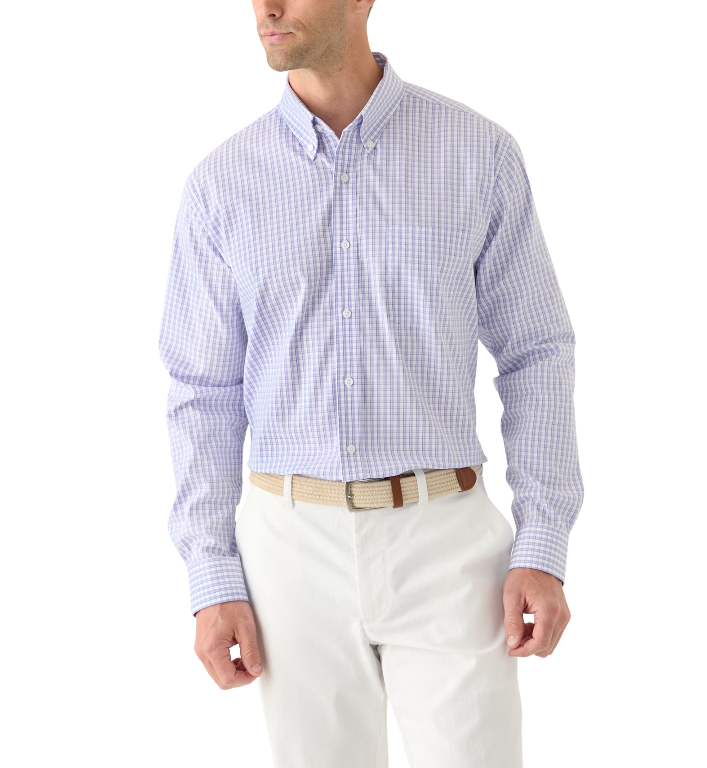 Check Printed Button Down Shirt