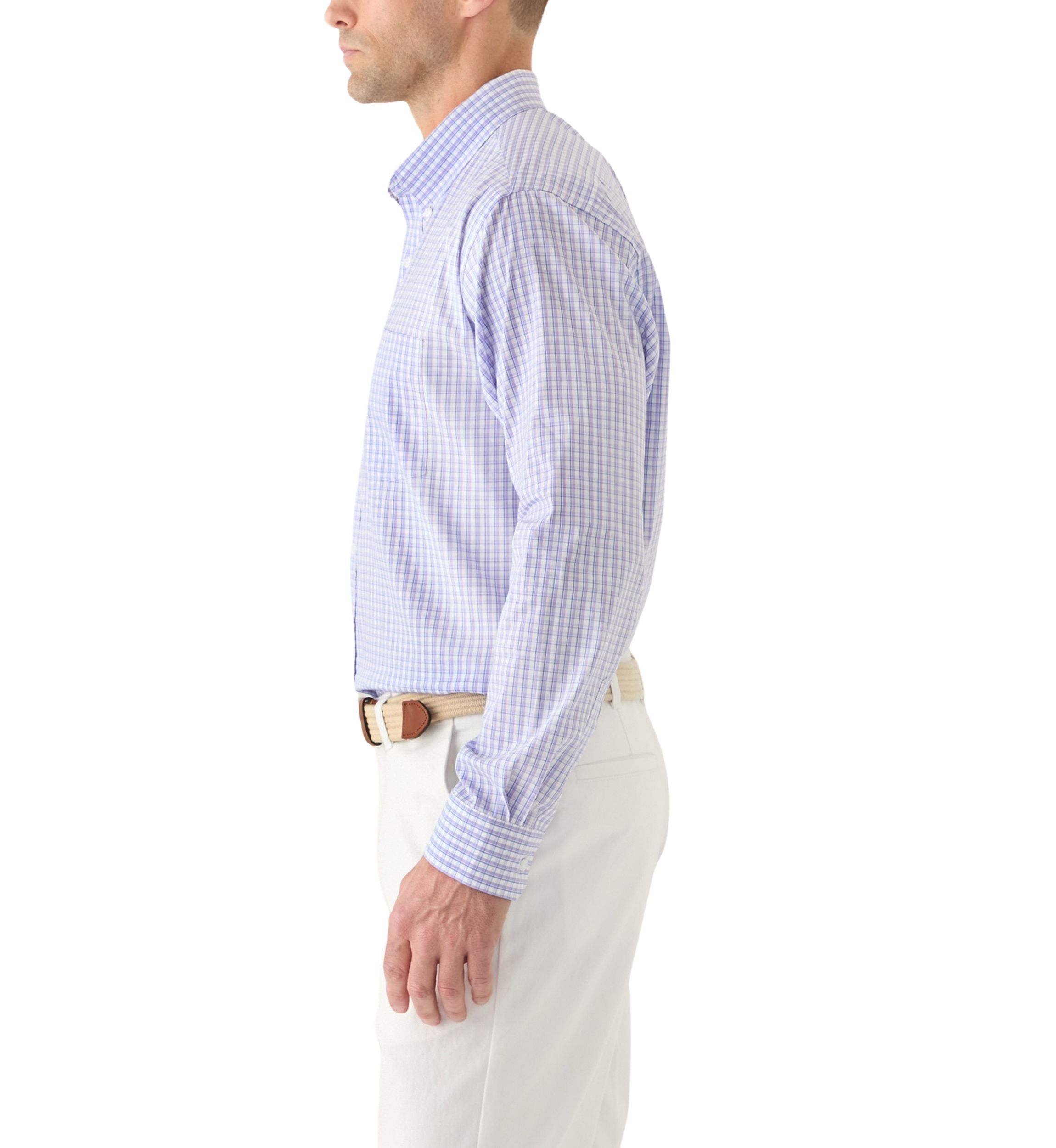 Check Printed Button Down Shirt