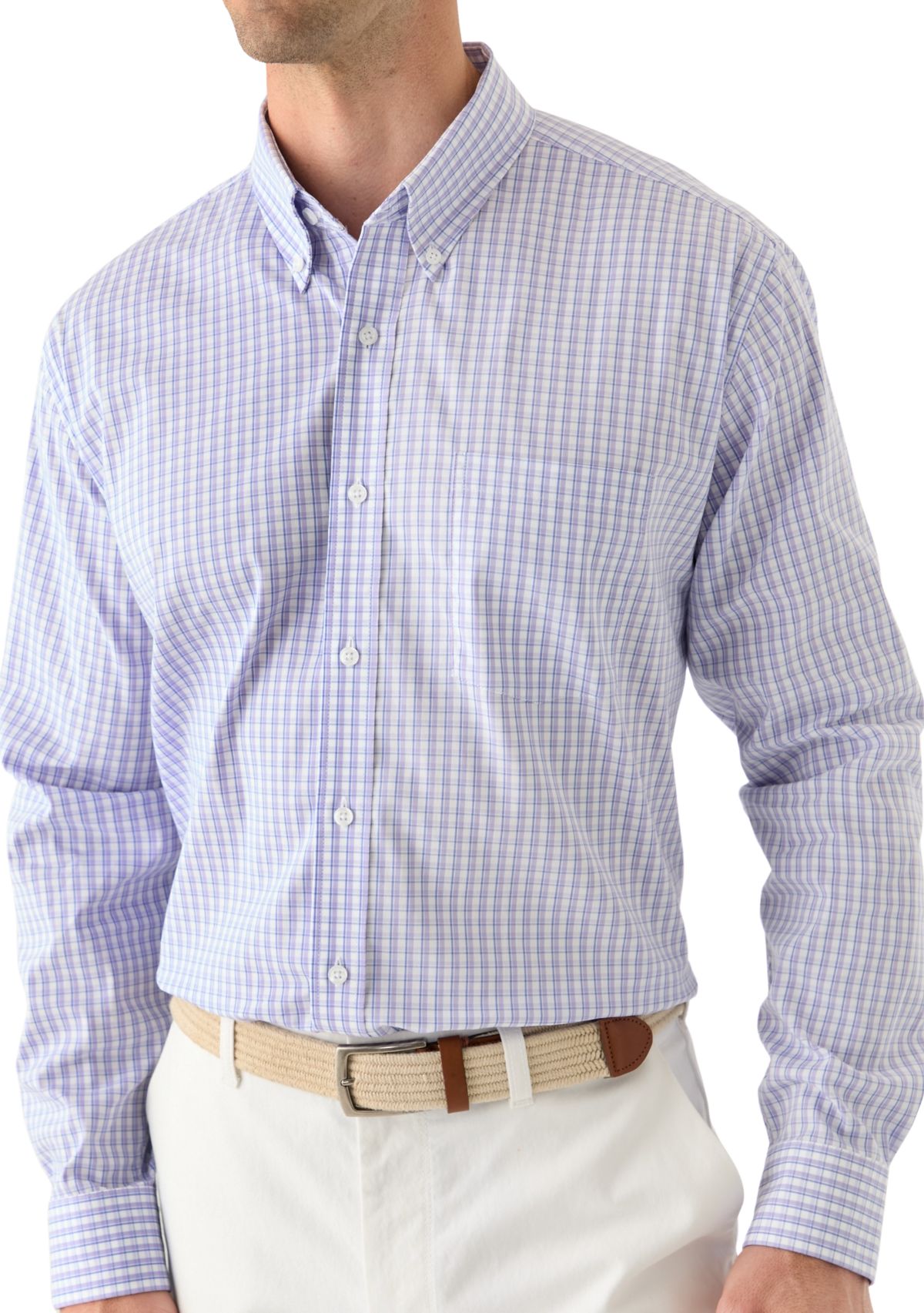 Check Printed Button Down Shirt