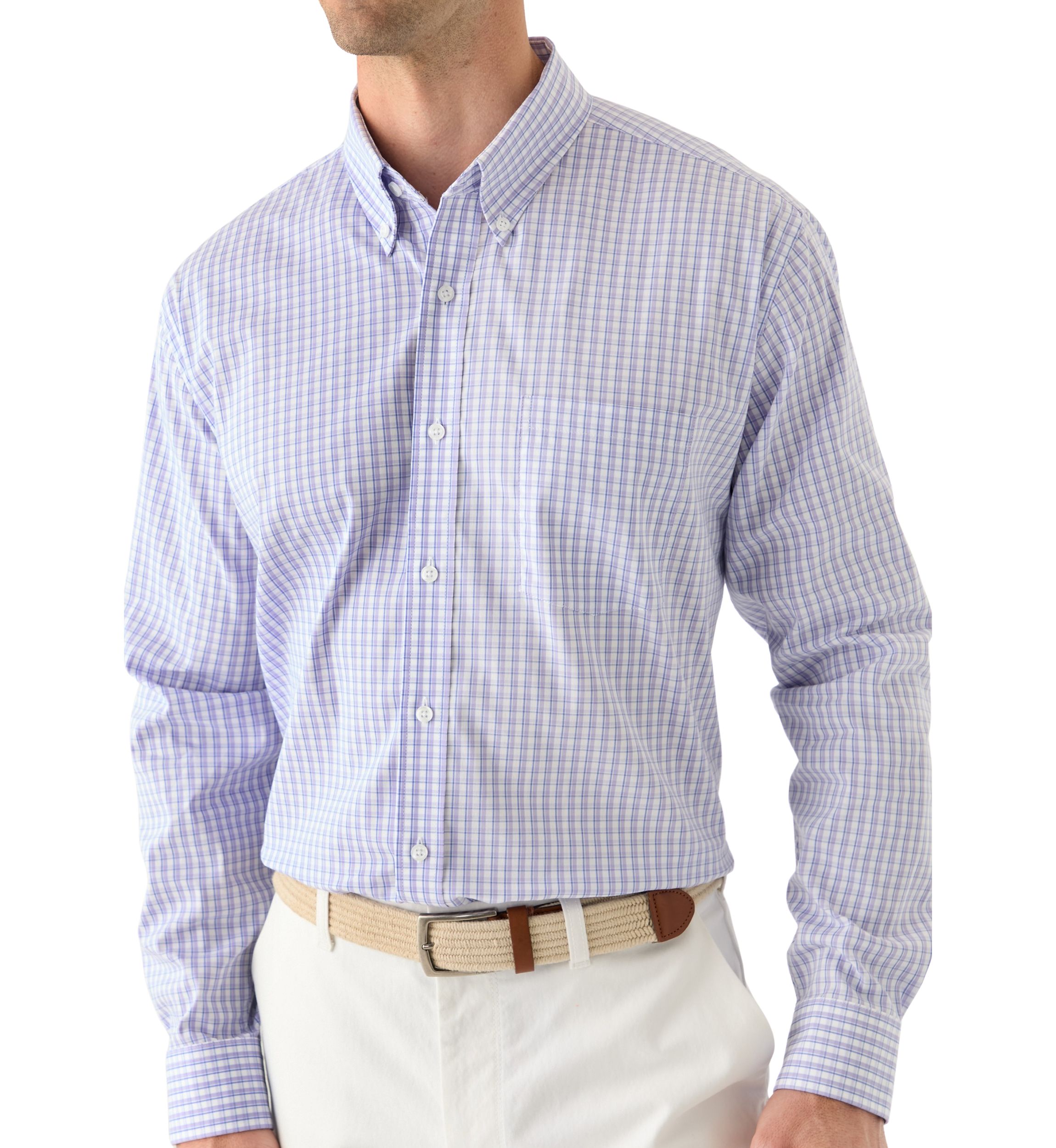 Check Printed Button Down Shirt