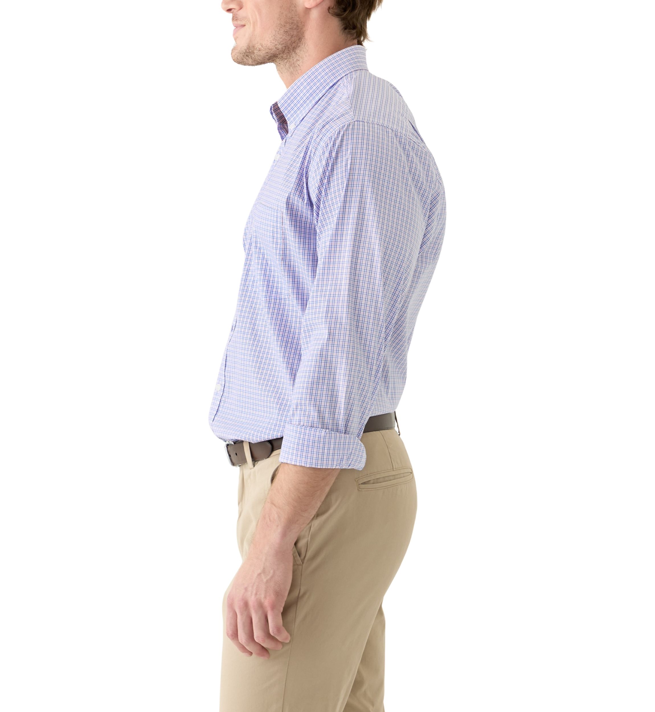 Check Printed Woven Button Down Shirt