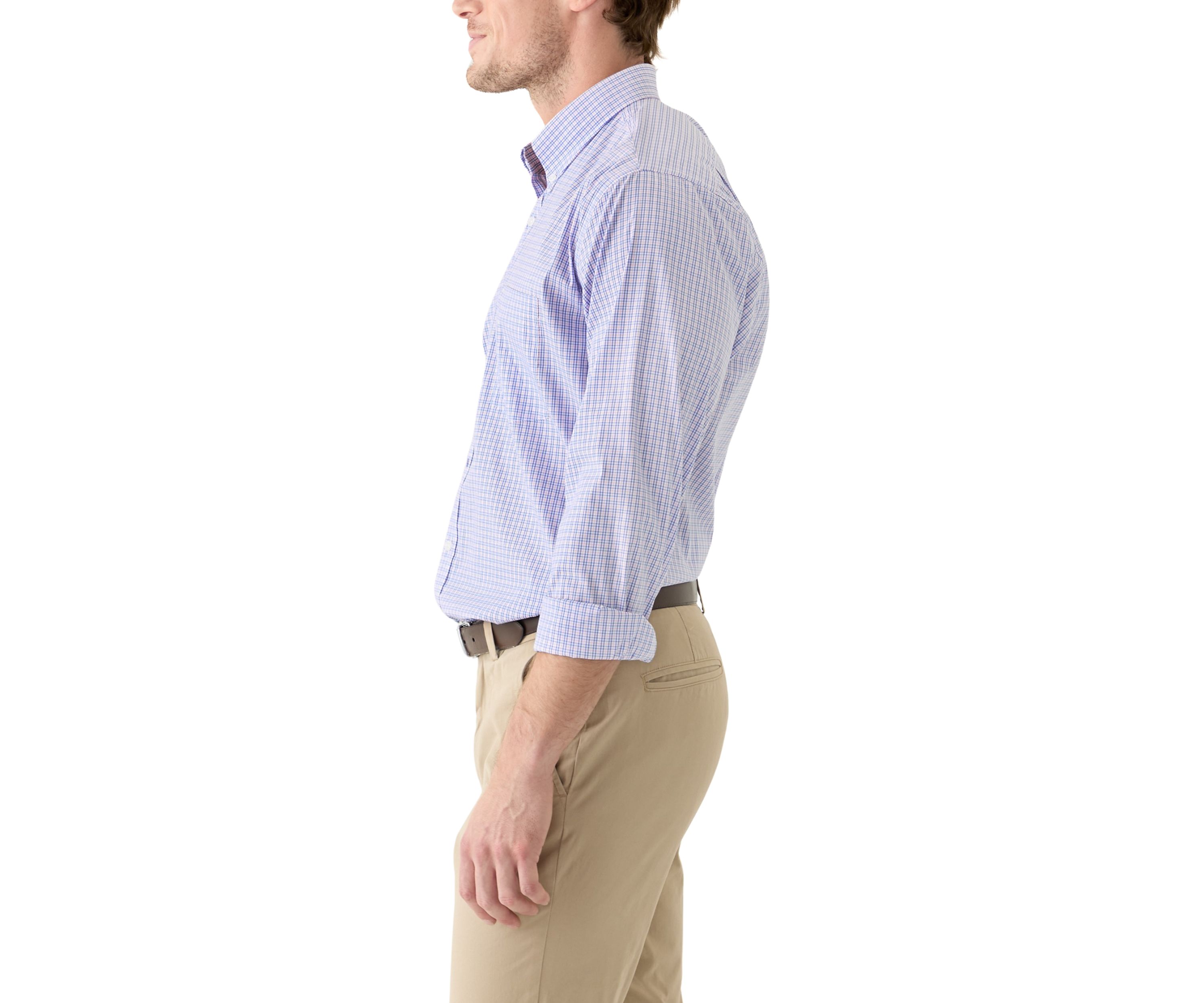 Check Printed Woven Button Down Shirt