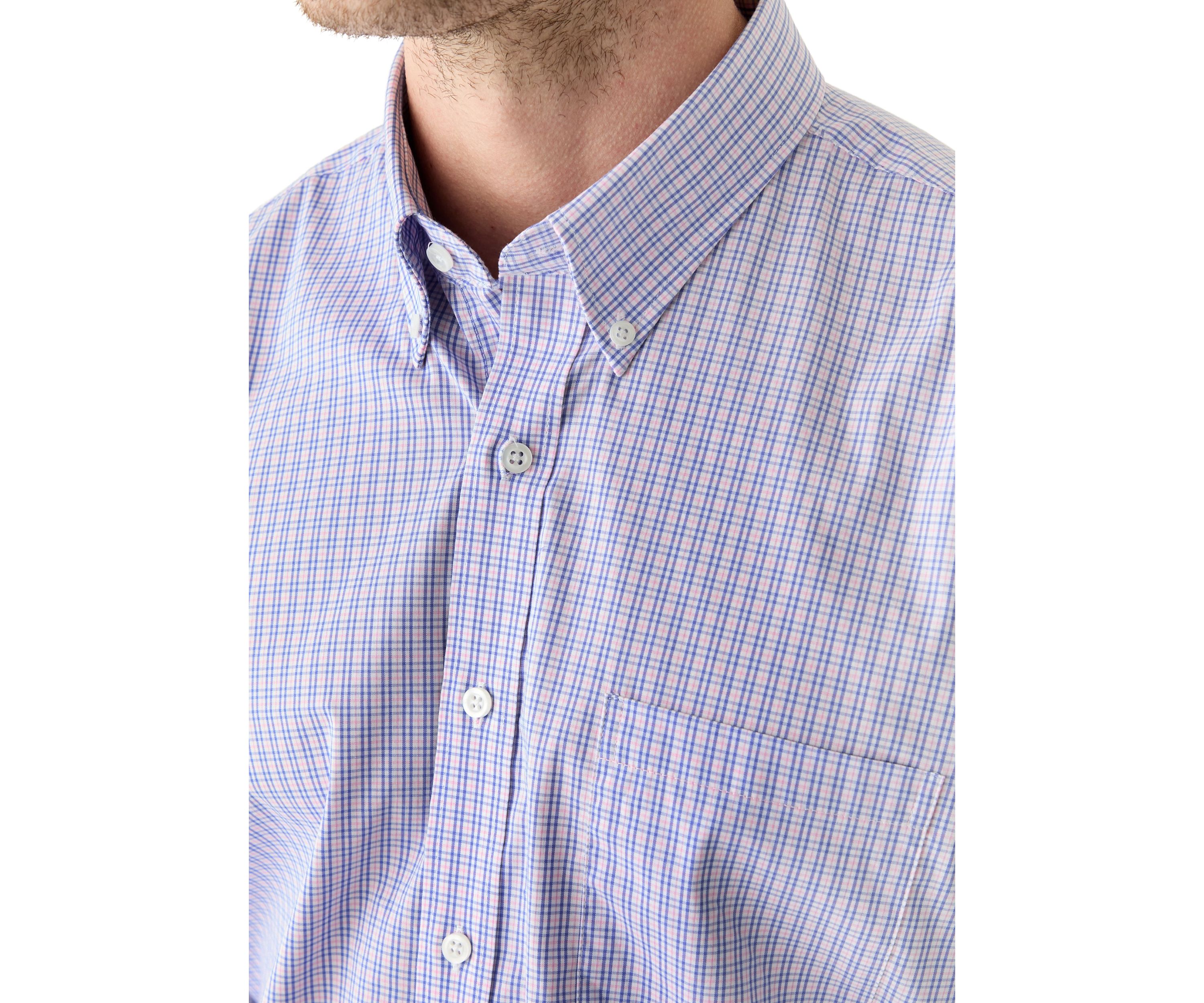 Check Printed Woven Button Down Shirt