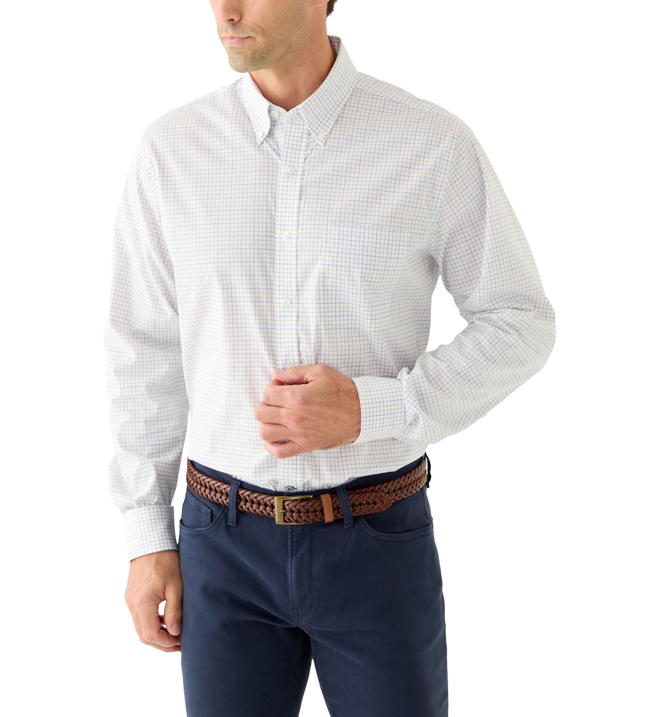 Multi Plaid Button Down Shirt