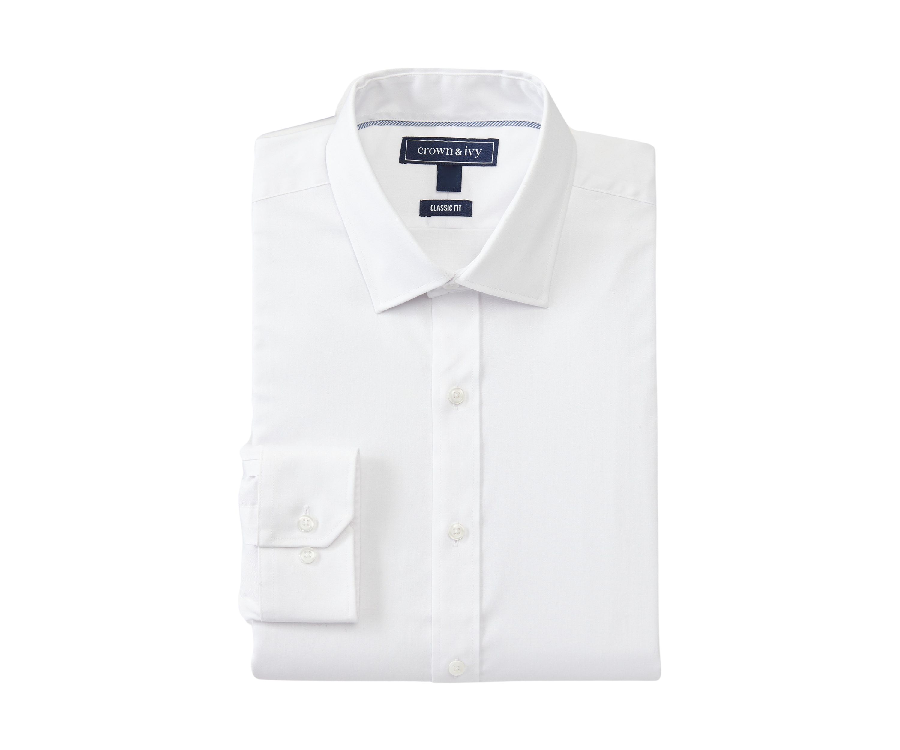 Spread Collar Twill Dress Shirt