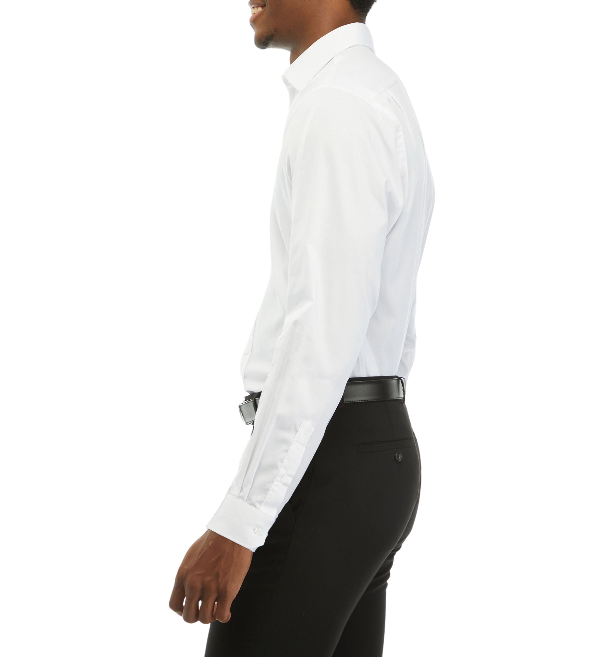 Spread Collar Twill Dress Shirt