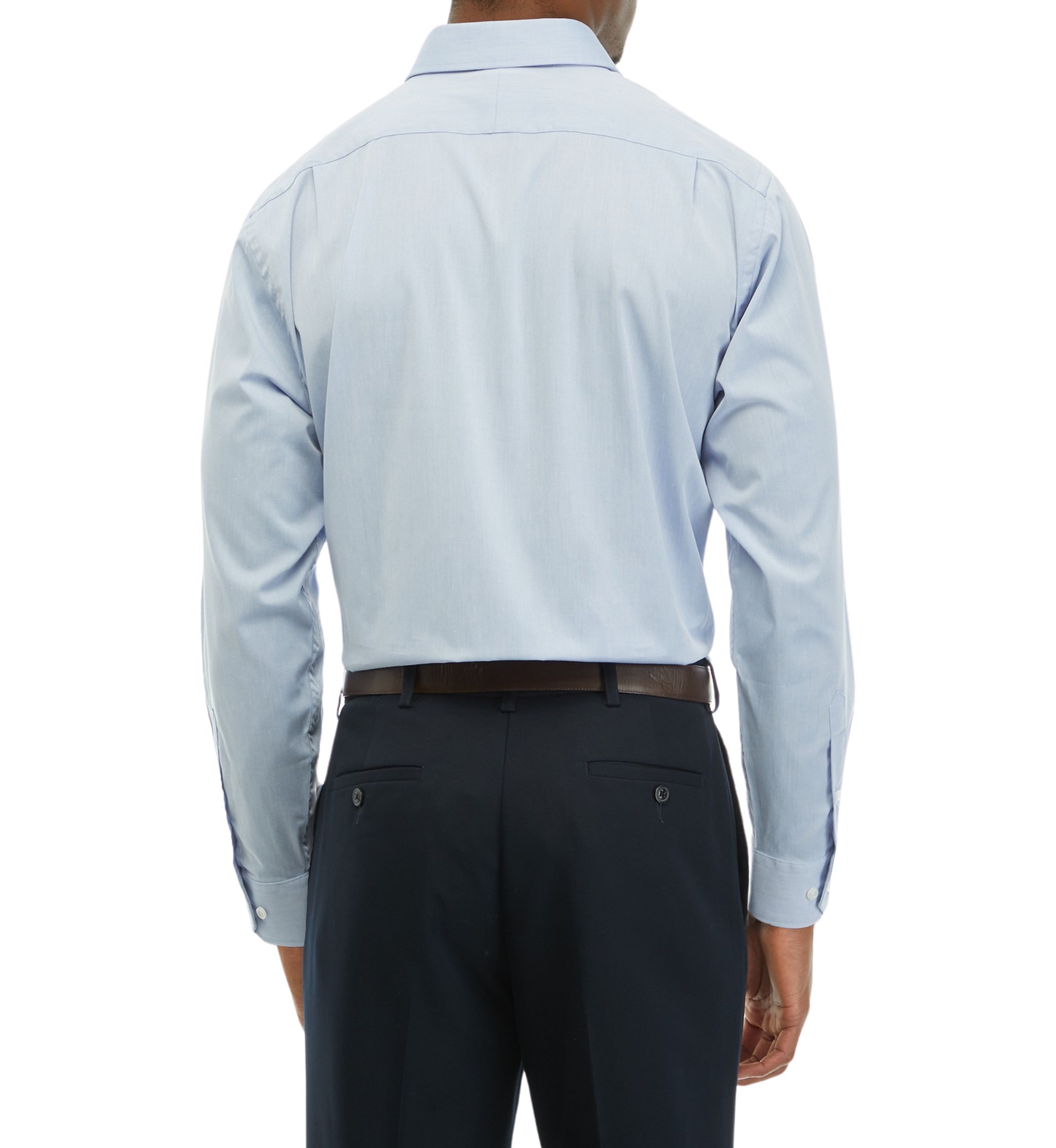 Spread Collar Twill Dress Shirt