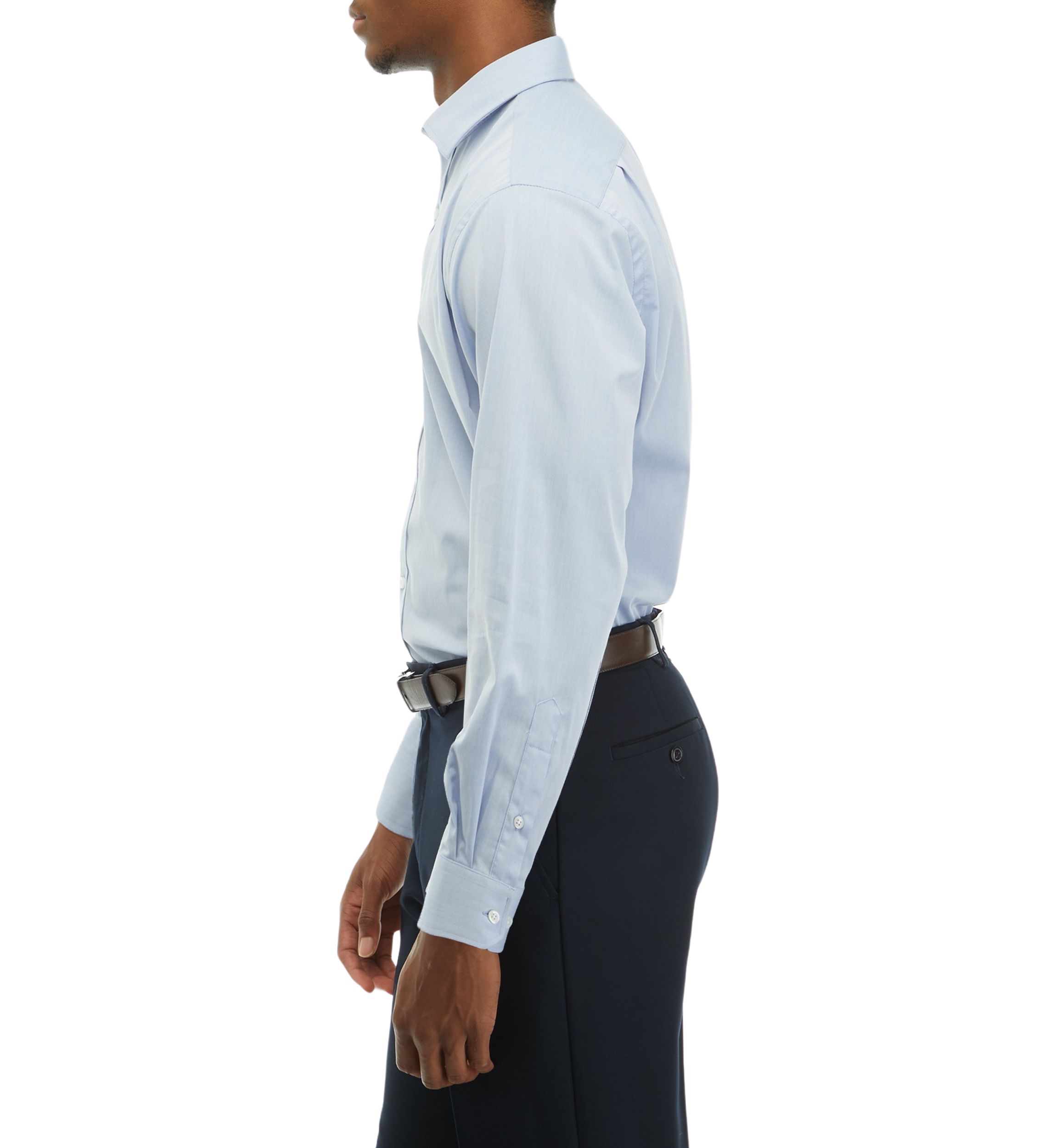 Spread Collar Twill Dress Shirt