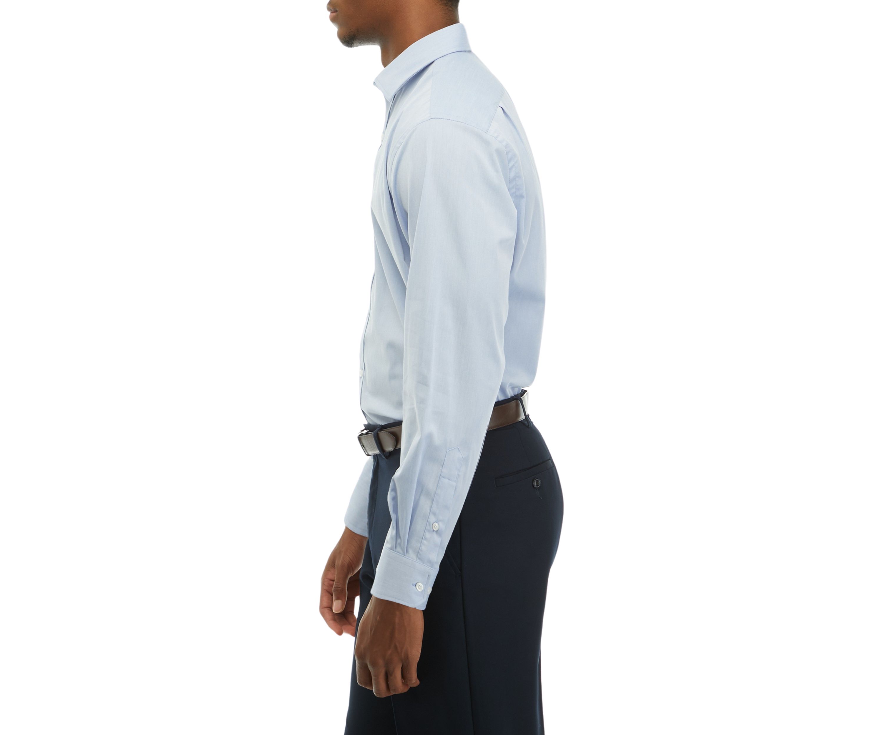 Spread Collar Twill Dress Shirt