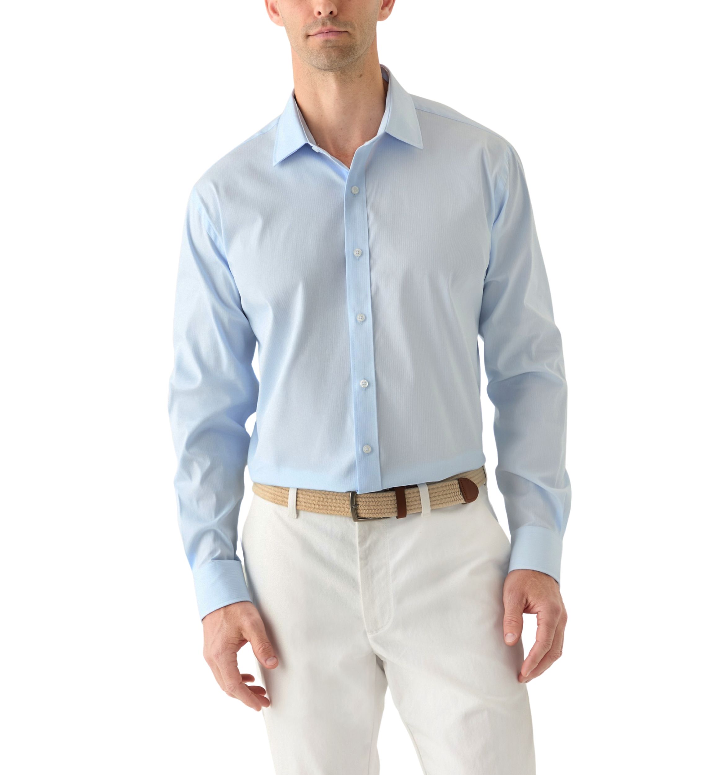 Spread Collar Button Down Shirt