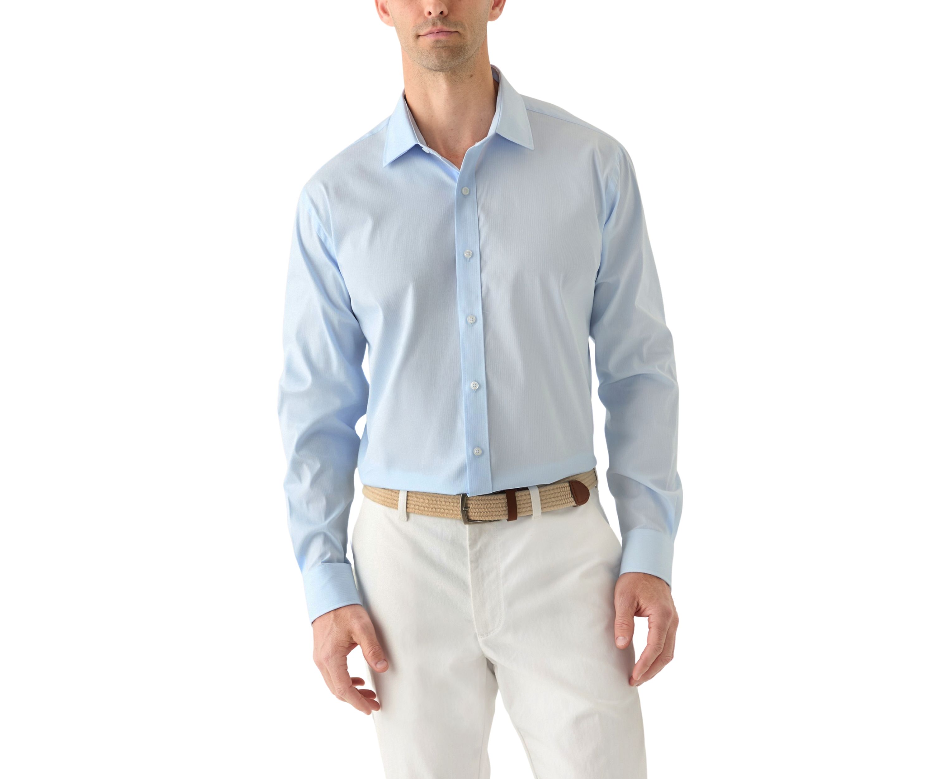 Spread Collar Button Down Shirt