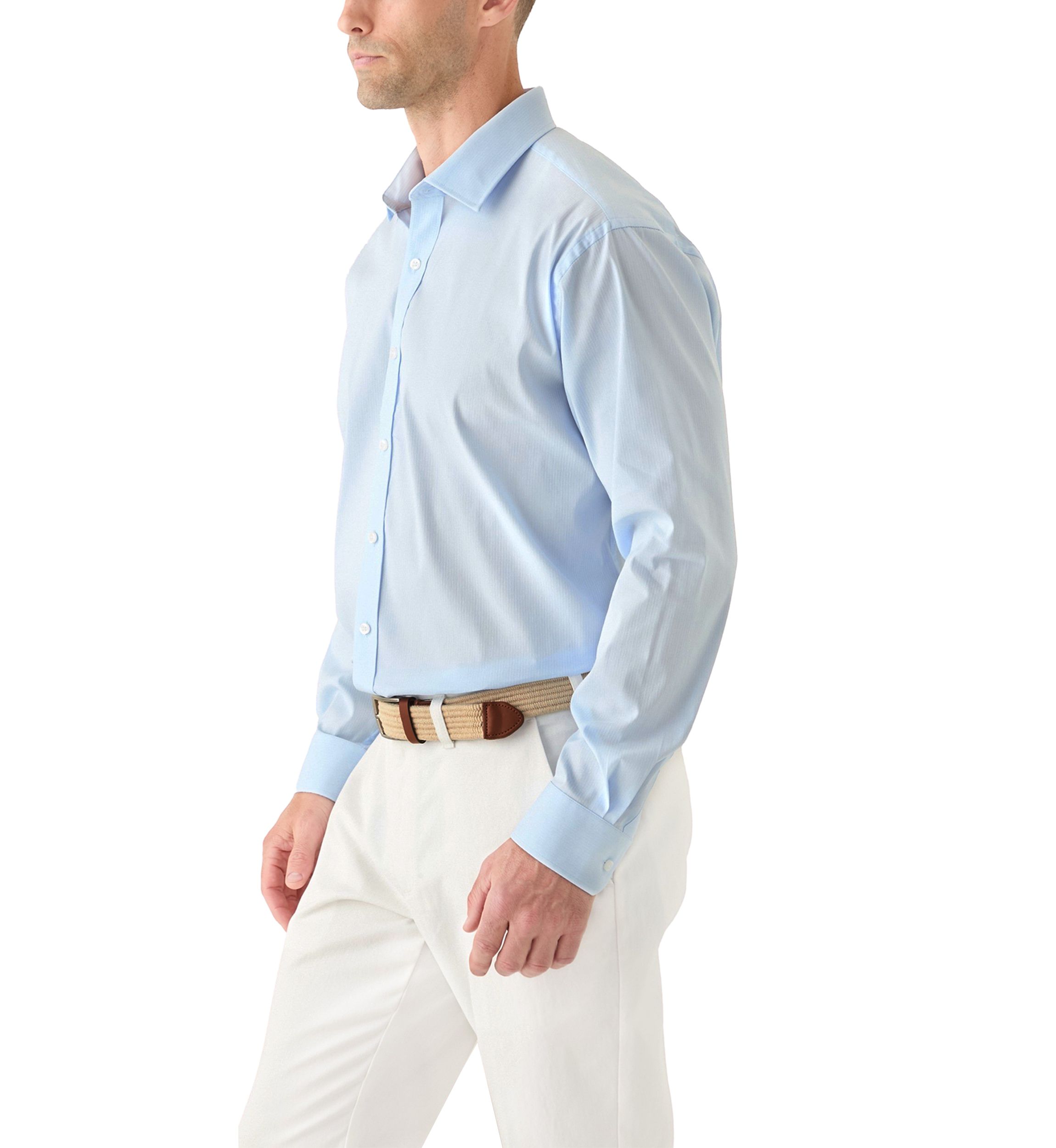 Spread Collar Button Down Shirt