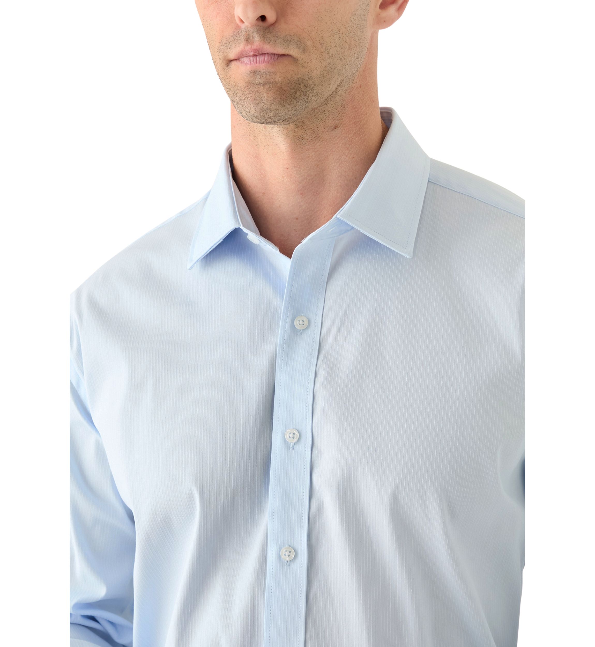 Spread Collar Button Down Shirt