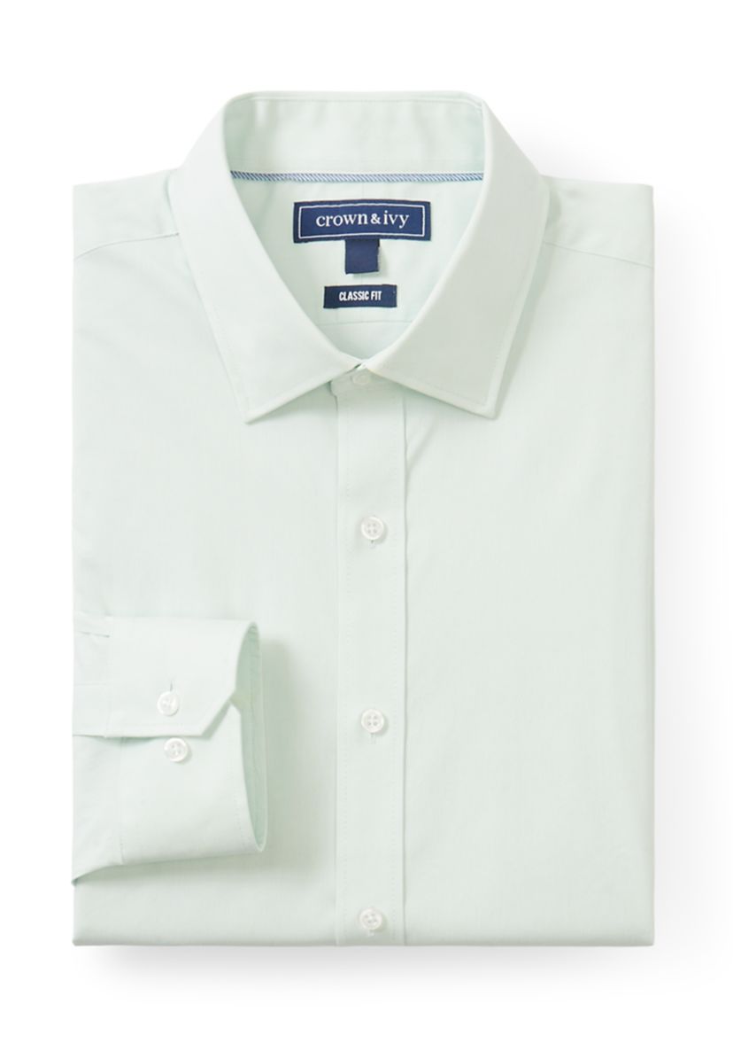 crown and ivy men's dress shirts Crown & Ivy™ Men's Solid Button Down Shirt