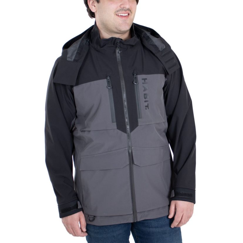 Habit Mens Shadow Series Anglers Bluff Rain Jacket