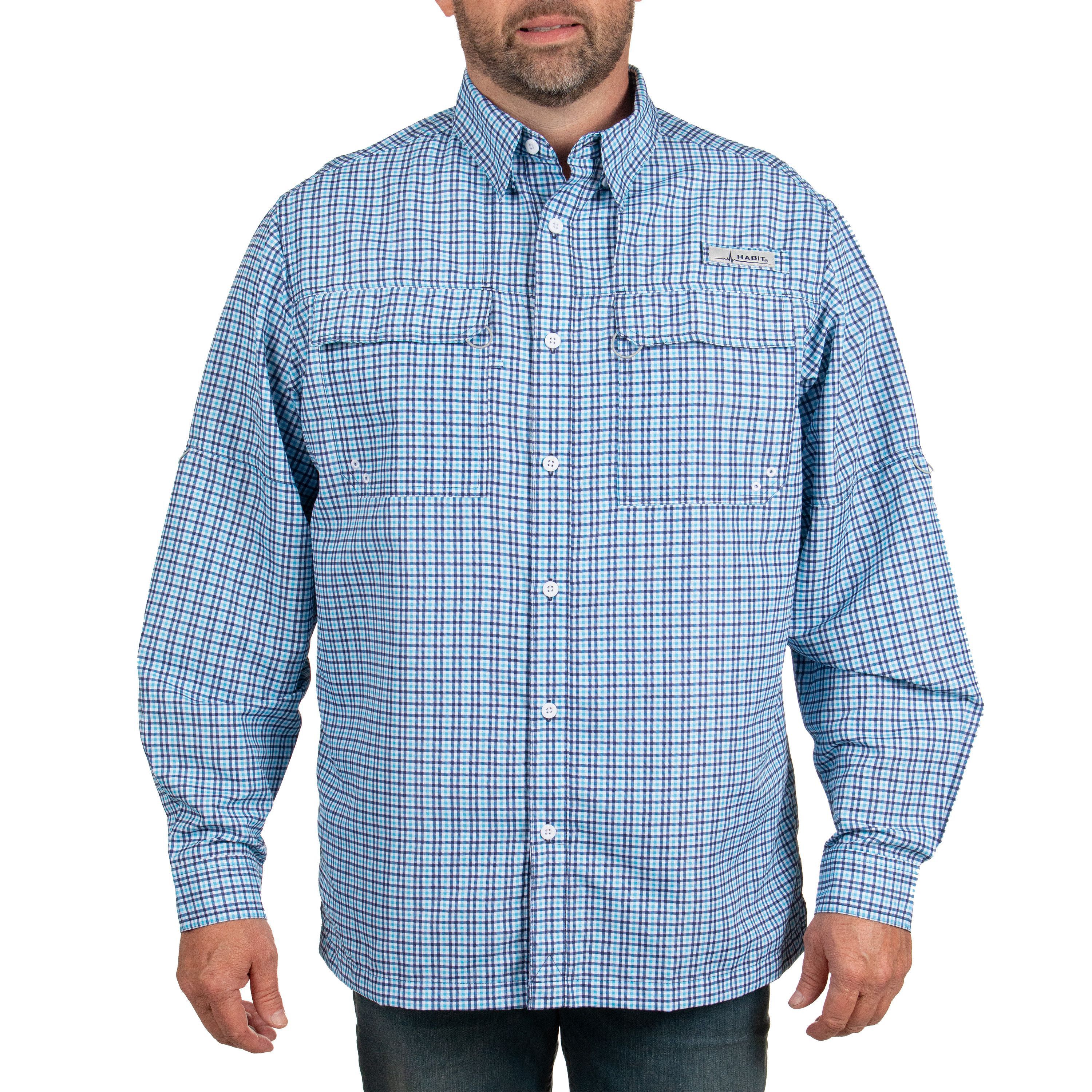 Mens Skirr River Long Sleeve River Guide Fishing Shirt