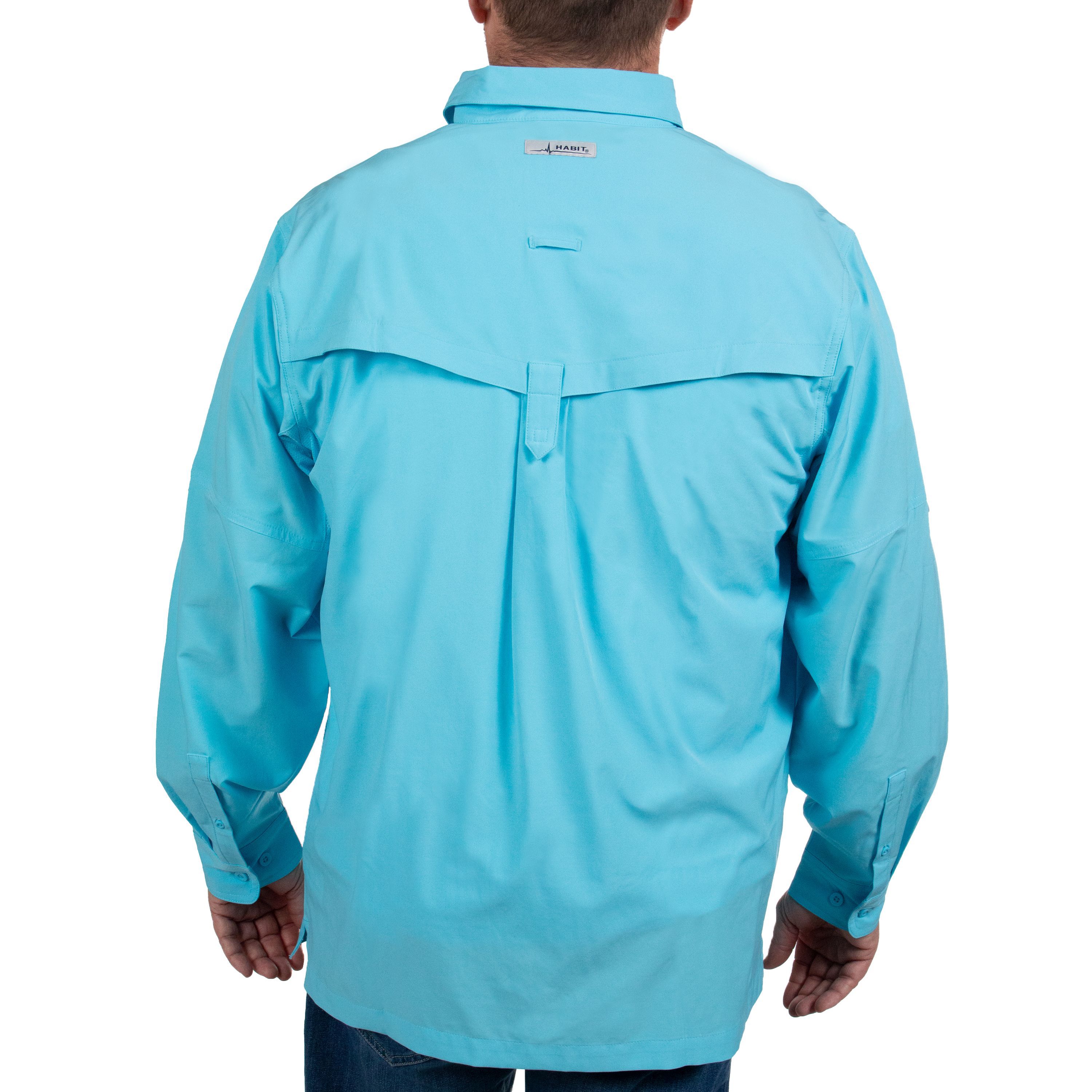 Mens Forage River Long Sleeve River Guide Fishing Shirt