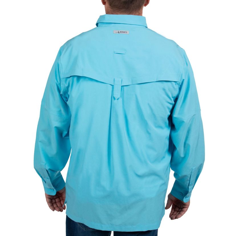 Mens Forage River Long Sleeve River Guide Fishing Shirt
